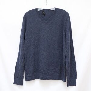 NWOT Theory men's merino wool sweater blue lightweight XL V-neck long sleeve